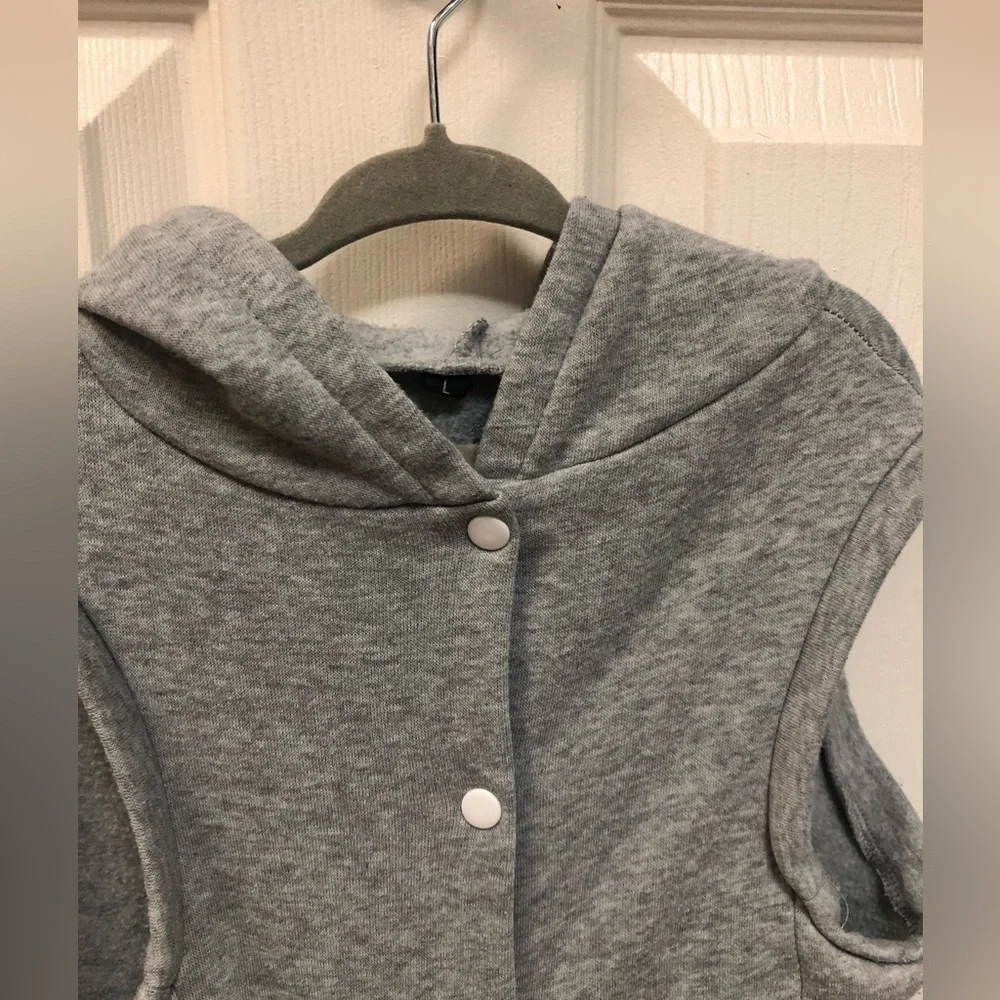 Hunter Gray Dog Hoodie with Red & Green 'U' Logo